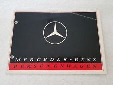 32B 285 1939 Mercedes 170V 230 260D 320 540K Großer Mercedes Prospekt Brochure