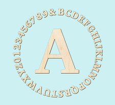 Holz buchstaben zahlen - 3d,