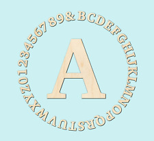 3D Holz Buchstaben Zahlen Sonderzeichen 2cm - 6cm Wunschtext Groß Cha sauber