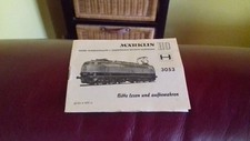 Märklin Bedienungsanleitung für Ellok E03 3053 von März 1970 gut