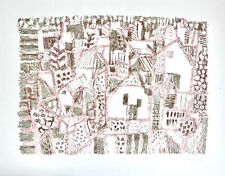 Eduard Bargheer (1901-1979), signierte Farblithographie, "Blankenese", 1965