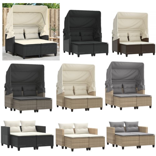Poly rattan gartensofa - poly,