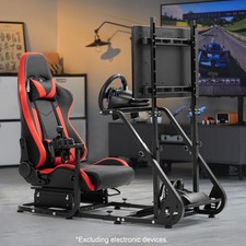 Marada Rennsimulator Cockpit mit Sitz Passend für Logitech G29 G920 G923 GPRO