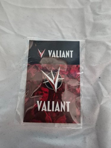 Valiant comics logo enamel pin - valiant,