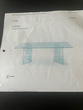 FIAM Designer Glas-Eßtisch