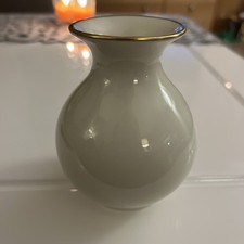 Rarität Original Porzellanmanufaktur Fürstenberg Vase 11 cm hoch Goldrand Top 