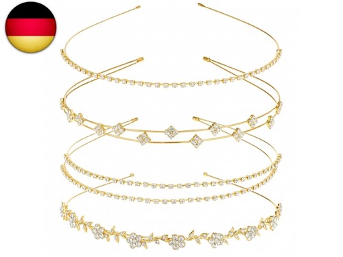 Stück haarreif gold strass - 4,