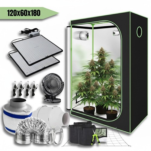 Growbox komplettset 120x60x180 - growbox,