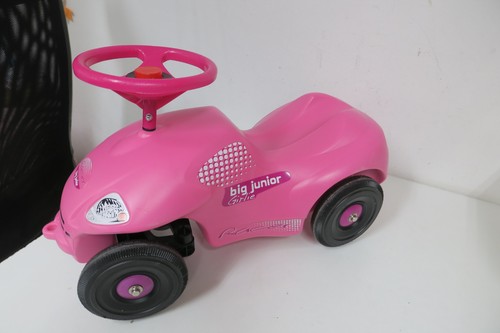 Big junior car scooter - junior, rosa