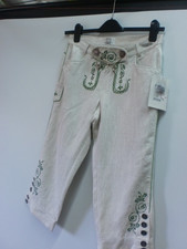 beige Trachten Leinenhose Gr