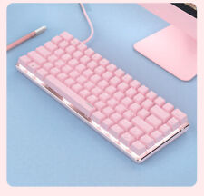 AJAZZ AK33 Pink Mechanische Gaming Tastatur 82 Tasten USB C Computer PC MAC PS4