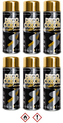Stück 400ml gold - 6, chromspray