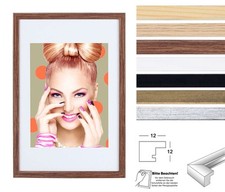 3er 5er Set Holz Bilderrahmen Lifestyle Plexi Foto Rahmen Collage Wanddeko Poste