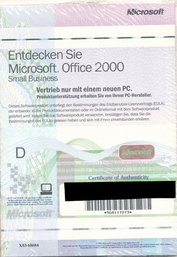 Microsoft office 2000 small - office,