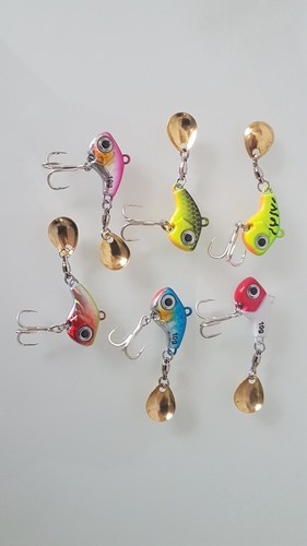 Jig spinner set 5er mit - mit, box