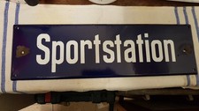 Altes emailleschild - altes,