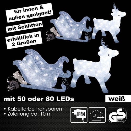 Weihnachtsfigur rentier mit - rentier,