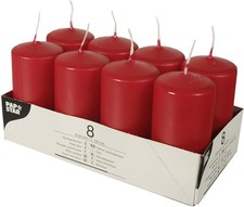 PAPSTAR Kerzen, Paraffin, Rot