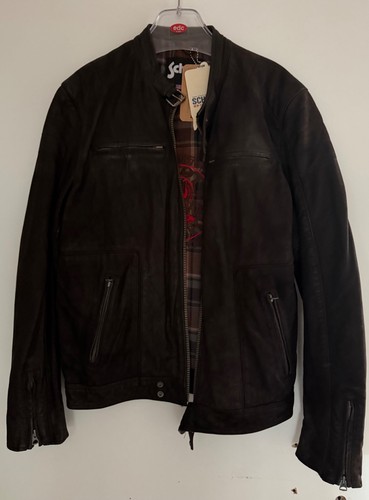 Schott lederjacke herren l - herren,