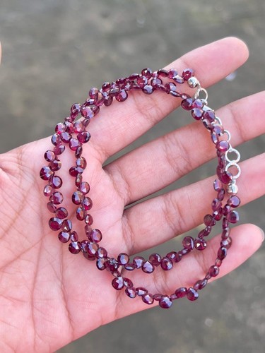 Roter granat facettierte - roter,