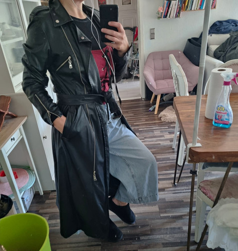 Damen biker mantel - biker,