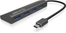 RAIDSONIC ICY BOX 4-Port USB 3.0 HUB Aluminium-Gehäuse mit USB-C Stecker
