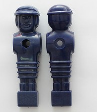 Kickerfigur Spieler Kicker Figur für 16mm Stange Tischfussballspieler blau 11 St