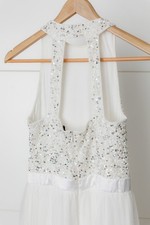 Lace & Beads Kleid weiß, Gr