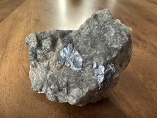 Molybdänit auf Granit Steinbruch Wildenau Vogtland Sachsen