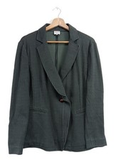 ARMANI COLLEZIONI Kurz-Blazer Damen Blazer Gr. DE 46 khaki-schwarz Casual-Look