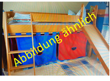 PAIDI Kinderzimmer - Hochbett m. Rutsche, Doppelbett Kleiderschrank, Wickeltisch