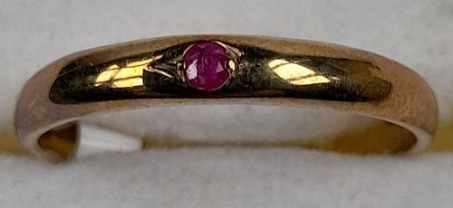 Ring gold 333 - 333/-, rubin