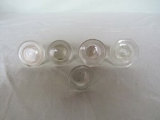 5 Stöpsel aus Glas für