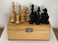 Vintage Schachfiguren aus Holz