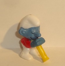 Musikus schlumpf mit - schlumpf, flöte