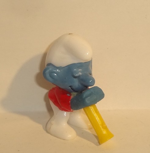 Musikus schlumpf mit flöte - schlumpf,