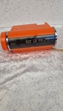 Sankyo 401C Digital Clock Vintage 70er Jahre Orange funktionstüchtig