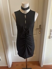 H&M kleid schwarz gerafft neu