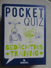 pocket quiz kartenspiel  gedächtnis training  moses verlag  neuwertig