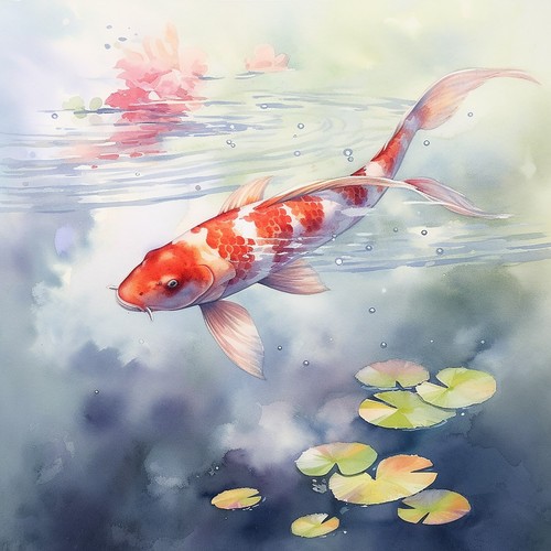 Wandbild koi japanischer - wandbild,