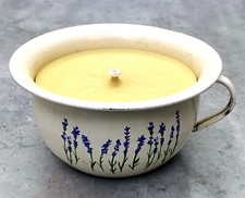 OUTDOOR KERZE DAUERBRENNER GARTENFACKEL NACHTTOPF PINKELPOTT LAVENDEL VINTAGE