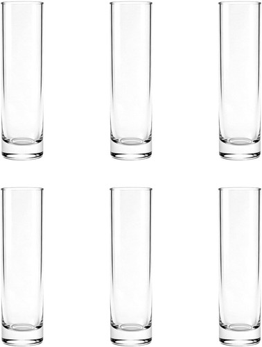 Transparente glasvasen 6er set - glasvasen,