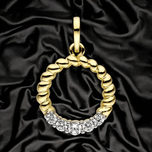 Anhänger rund 333 - , gold