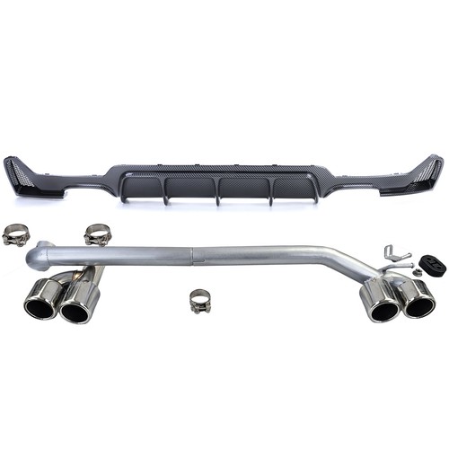 Heckdiffusor carbon endrohr - carbon, +
