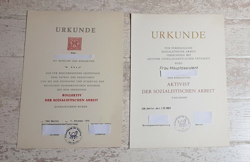 Urkunde fernmeldeamt d - fernmeldeamt,