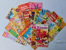 Bastelhefte Konvolut - verschiedene bunt gemischt - Filzen - Malen oder Zeichnen