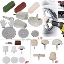 5/9/11Tlg Chrom-Alu Felgen Polierset Polierscheibe Politur Polierköpfe Satz