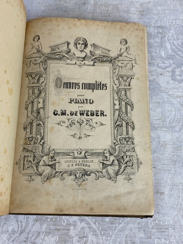 Antikes notenbuch oeuvres - notenbuch,,