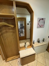 Garderobe mit Spiegel und Stauraum – Eiche Optik