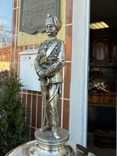 Silberpokal Husaren - Pokal Kriegerverein Rarität von A.Künne 695 gr. 39 cm Hoch